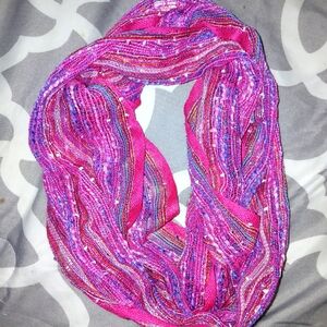 Vibrant girls mini infinity scarf